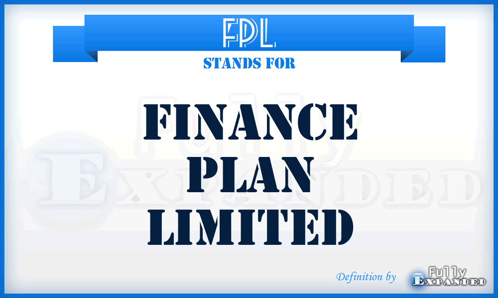 FPL - Finance Plan Limited