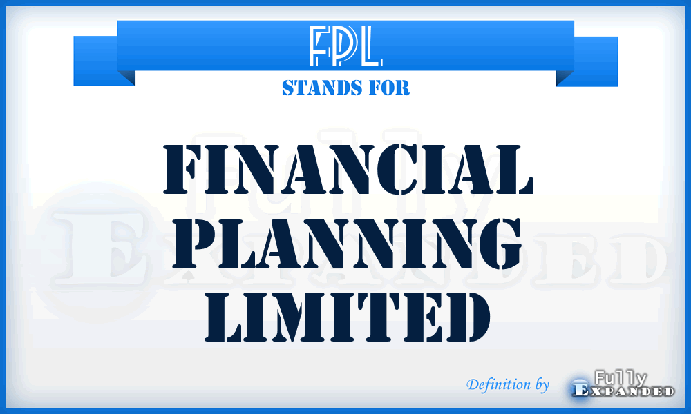 FPL - Financial Planning Limited