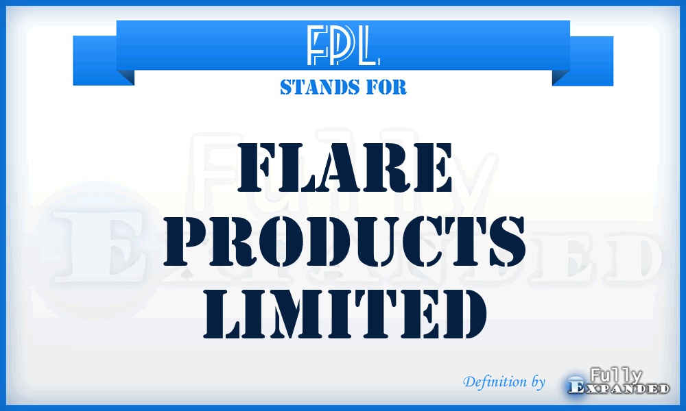 FPL - Flare Products Limited