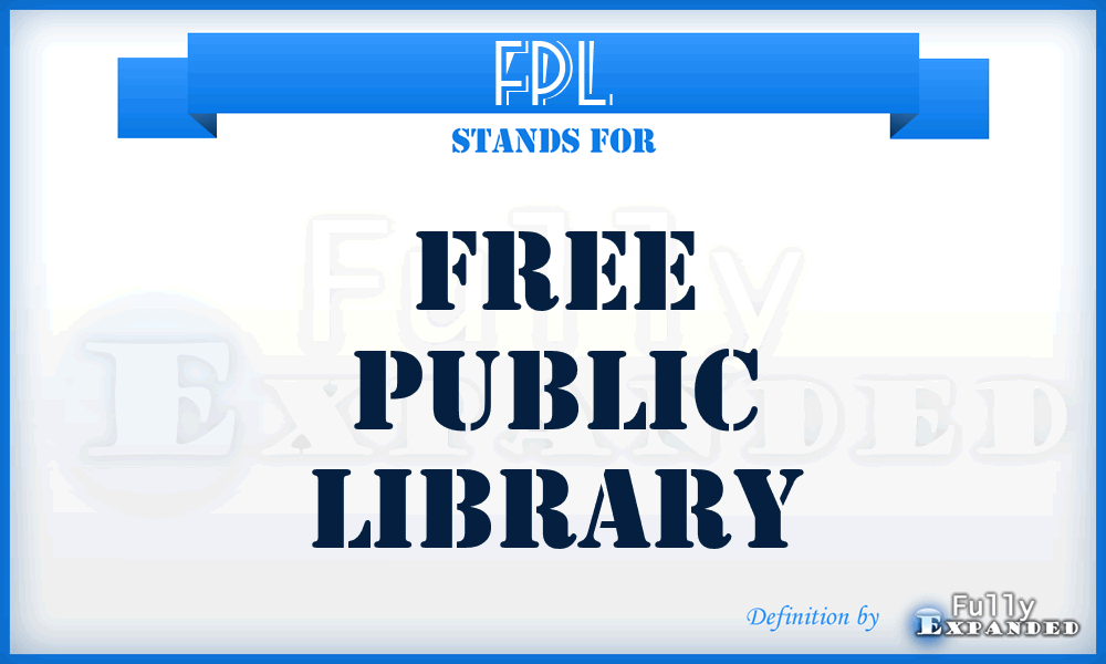 FPL - Free Public Library