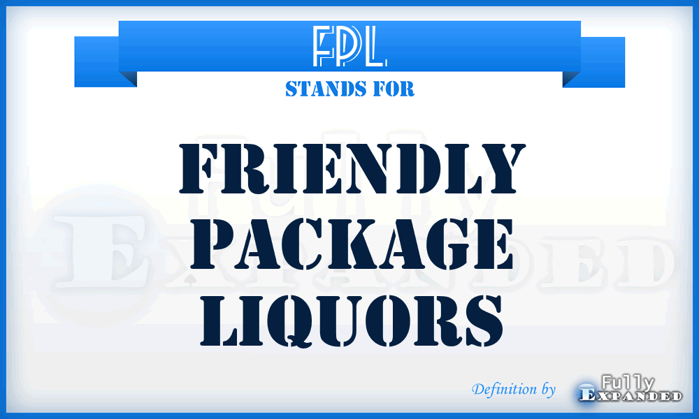 FPL - Friendly Package Liquors