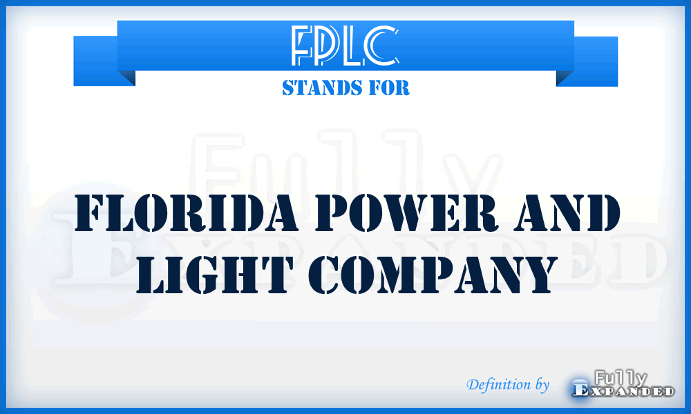 FPLC - Florida Power and Light Company
