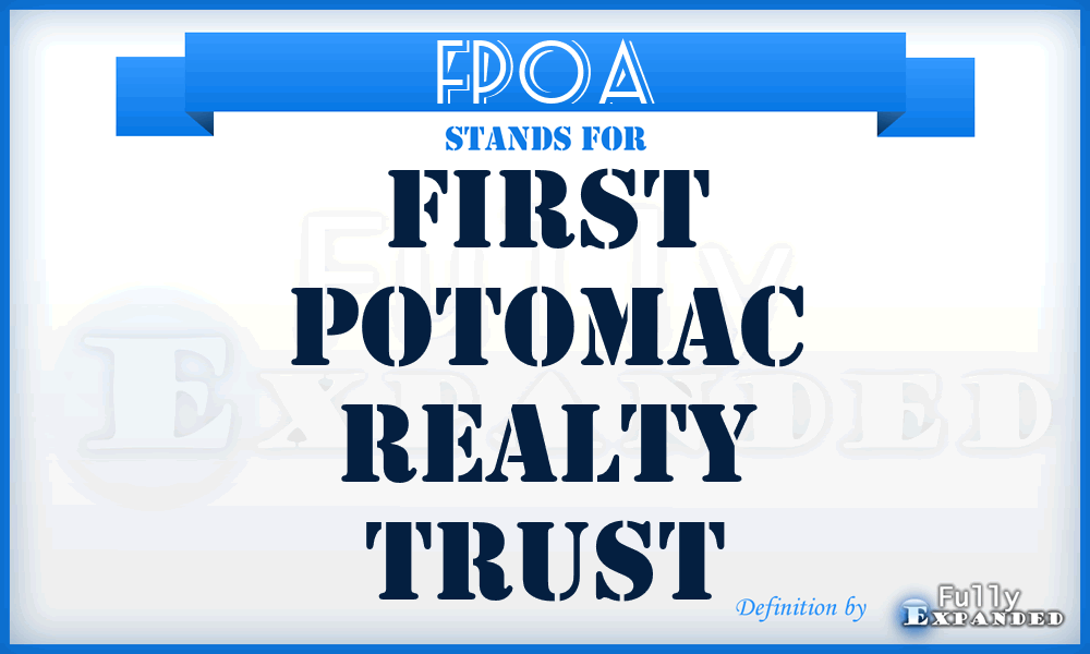 FPO^A - First Potomac Realty Trust