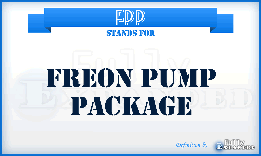 FPP - Freon Pump Package