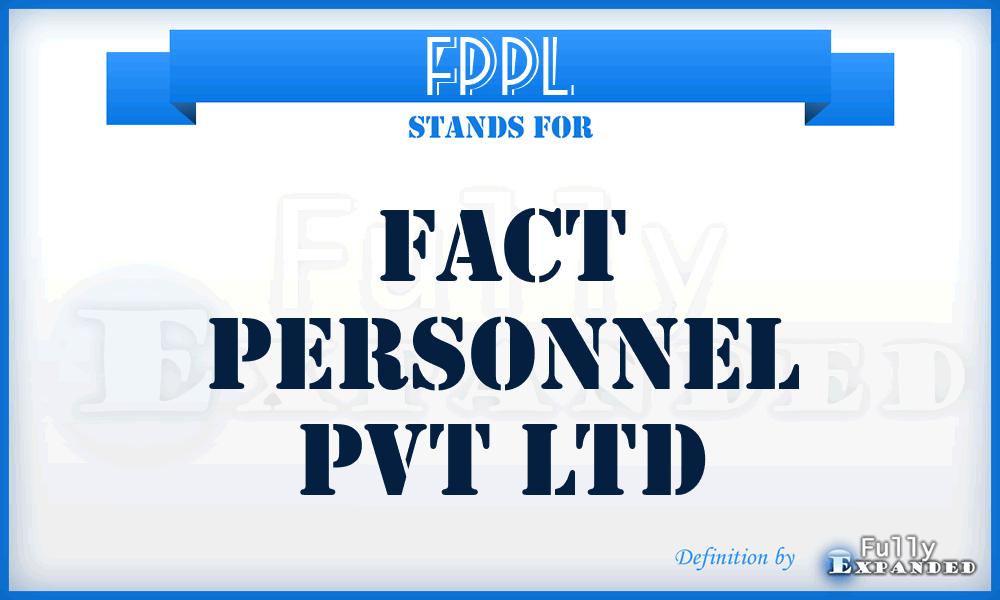 FPPL - Fact Personnel Pvt Ltd