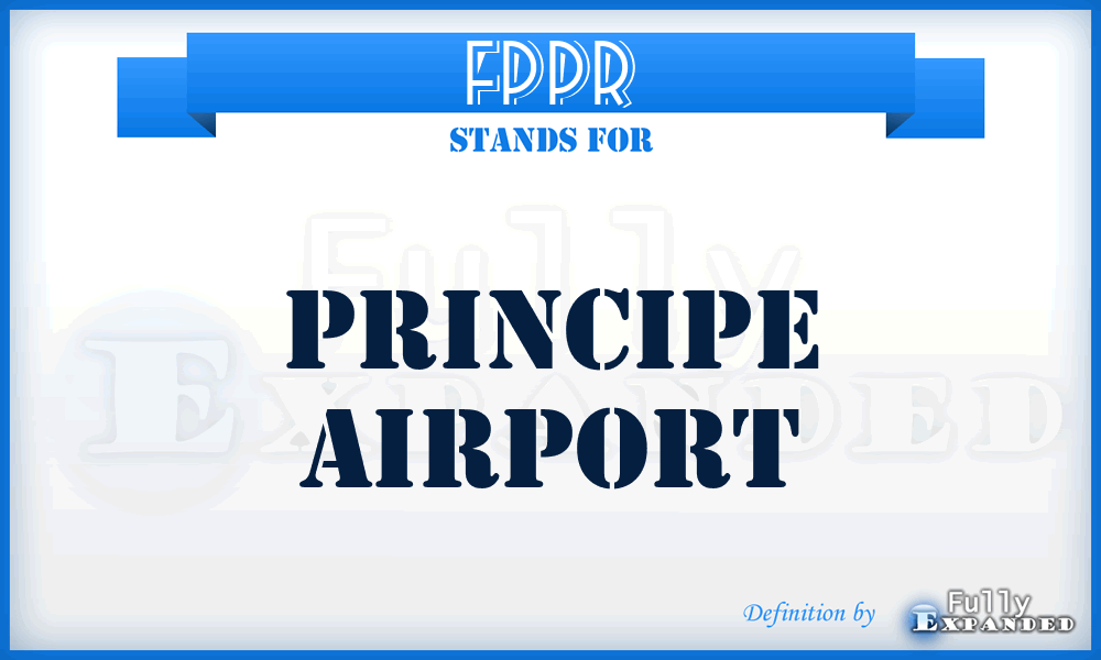 FPPR - Principe airport