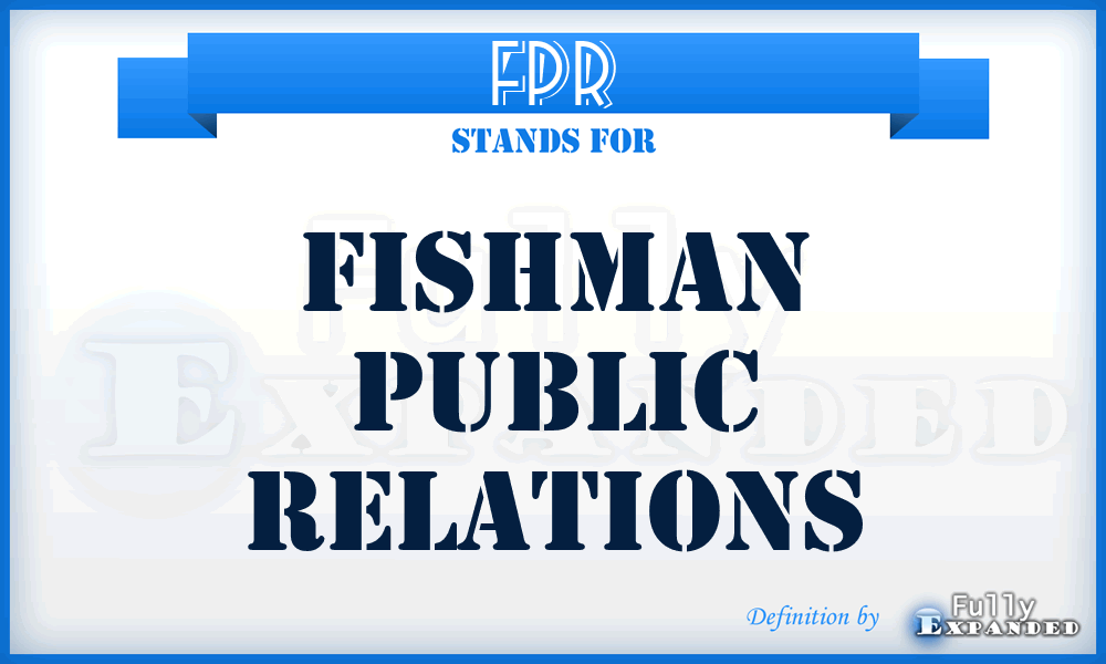 FPR - Fishman Public Relations