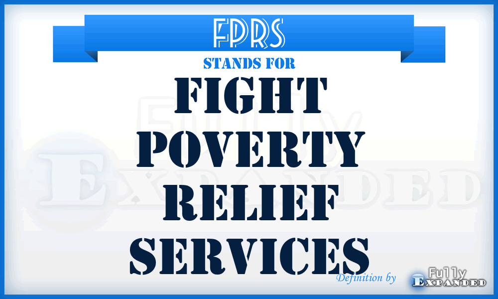 FPRS - Fight Poverty Relief Services