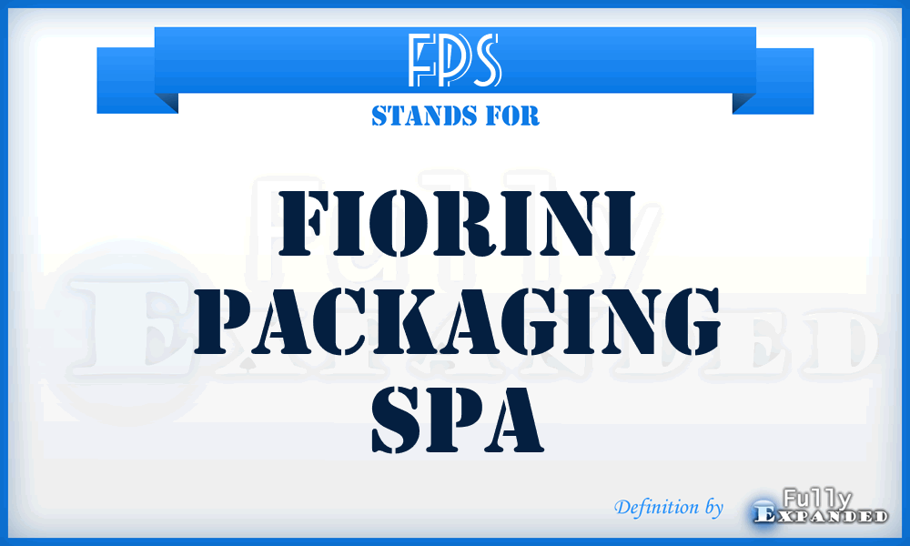 FPS - Fiorini Packaging Spa