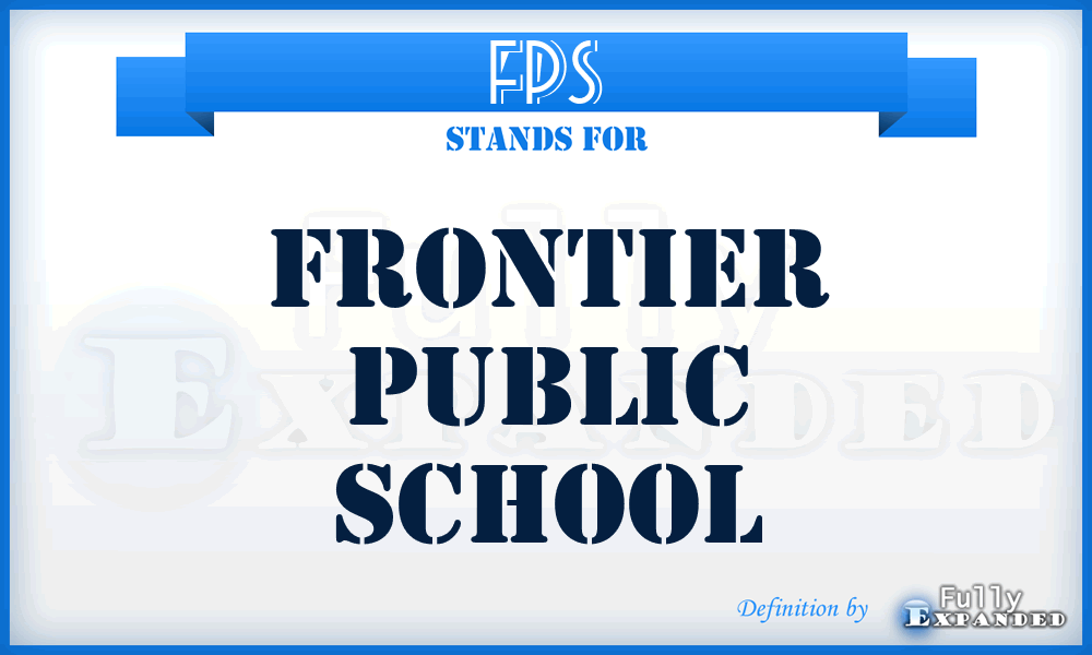 FPS - Frontier Public School