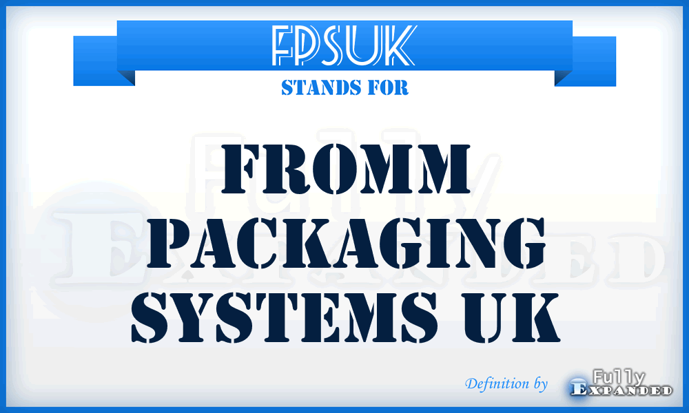 FPSUK - Fromm Packaging Systems UK