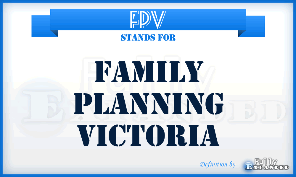 FPV - Family Planning Victoria