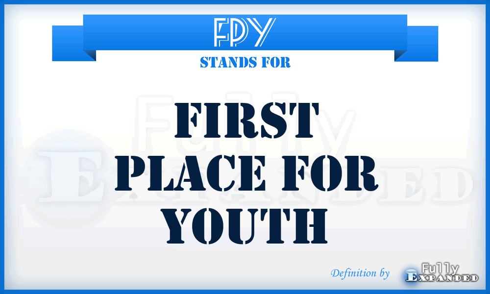 FPY - First Place for Youth