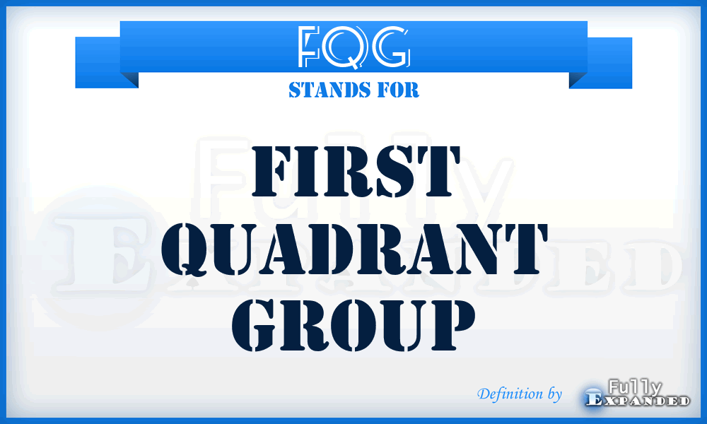 FQG - First Quadrant Group