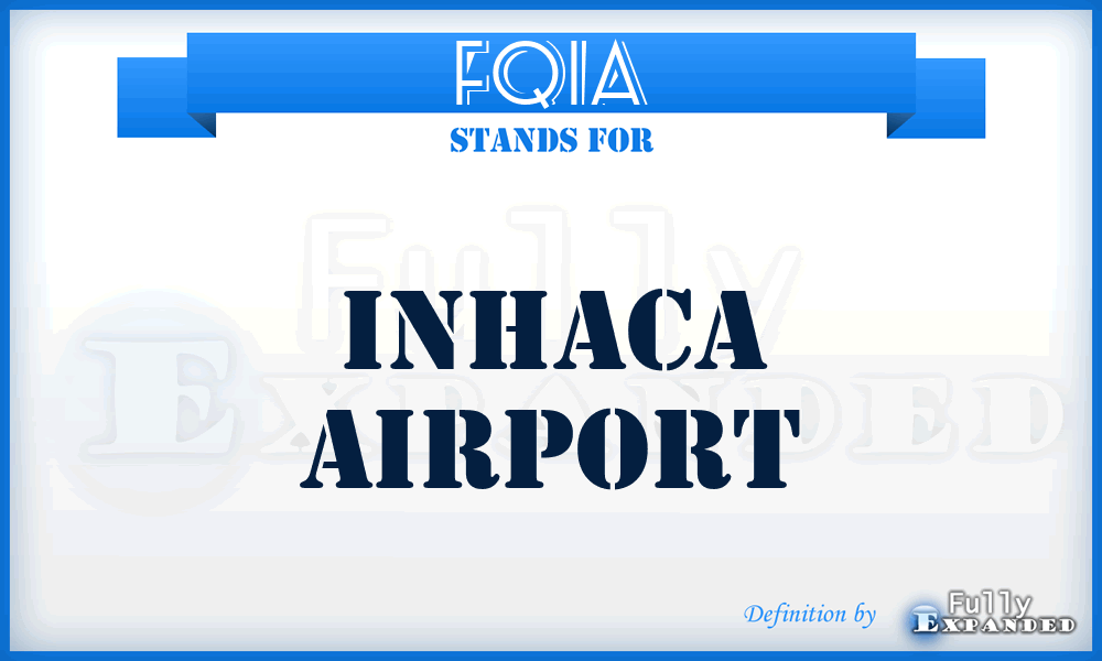 FQIA - Inhaca airport