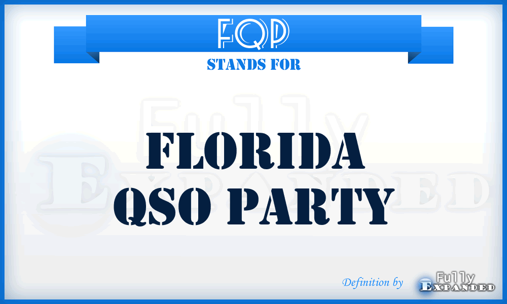 FQP - Florida QSO Party