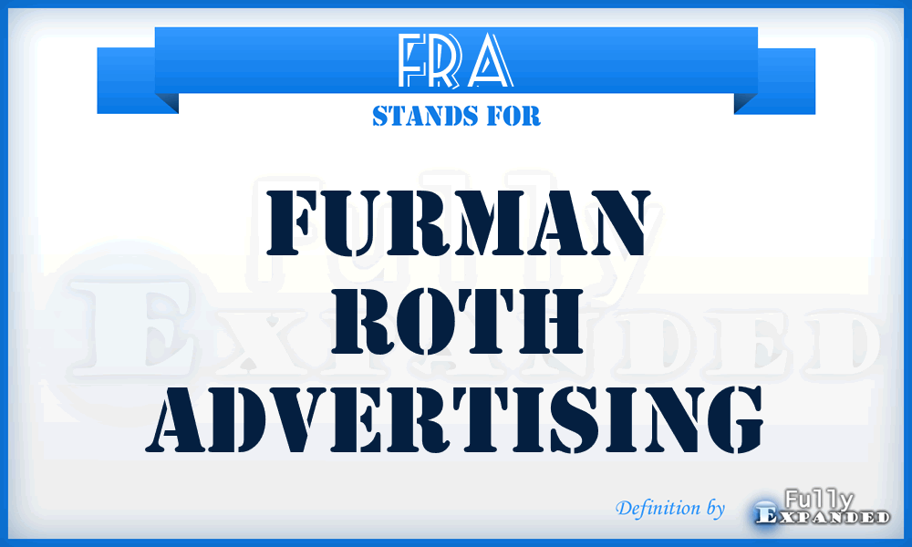 FRA - Furman Roth Advertising