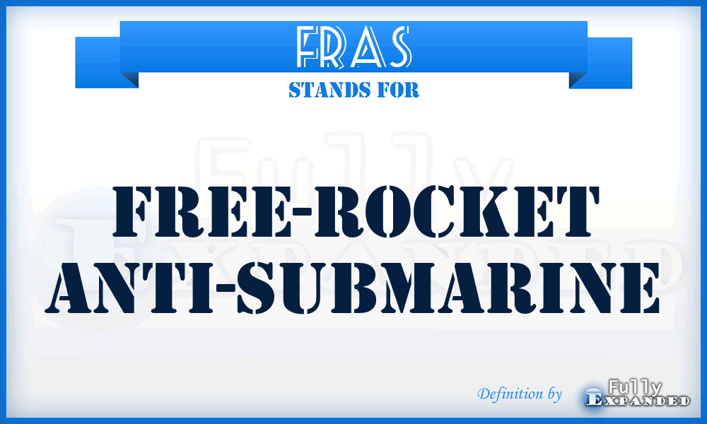 FRAS - Free-Rocket Anti-Submarine