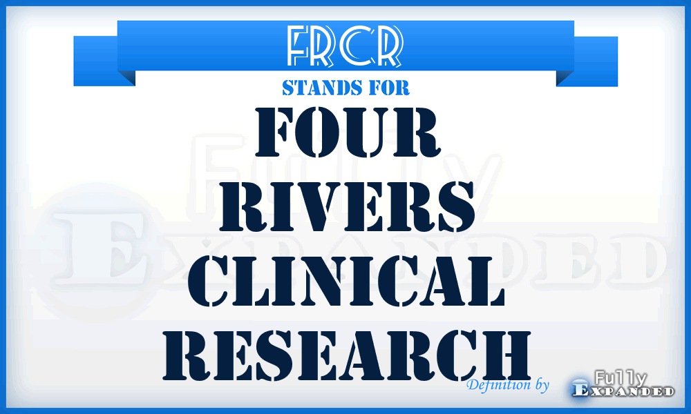 FRCR - Four Rivers Clinical Research