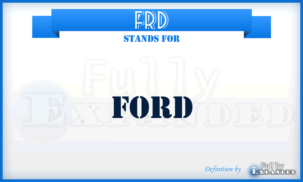 FRD - Ford