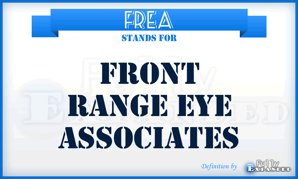FREA - Front Range Eye Associates