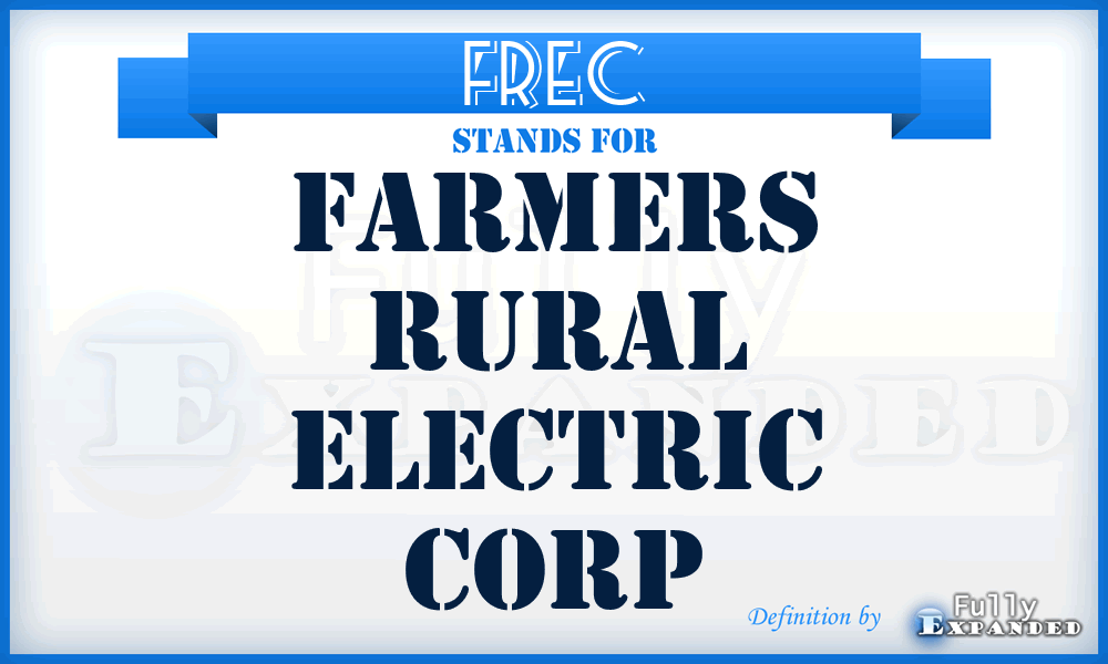 FREC - Farmers Rural Electric Corp