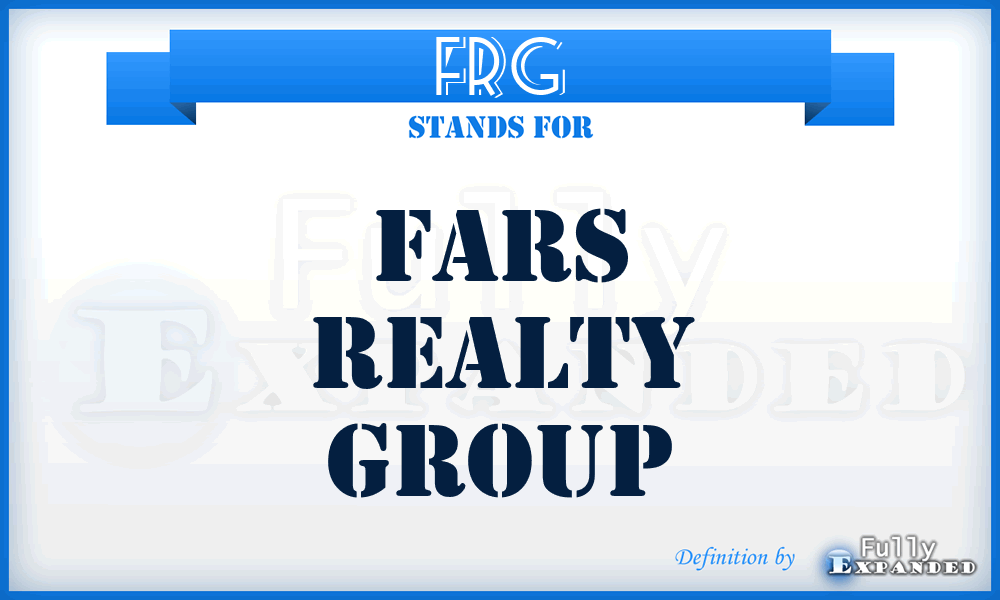 FRG - Fars Realty Group