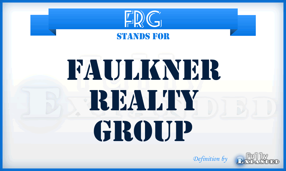 FRG - Faulkner Realty Group