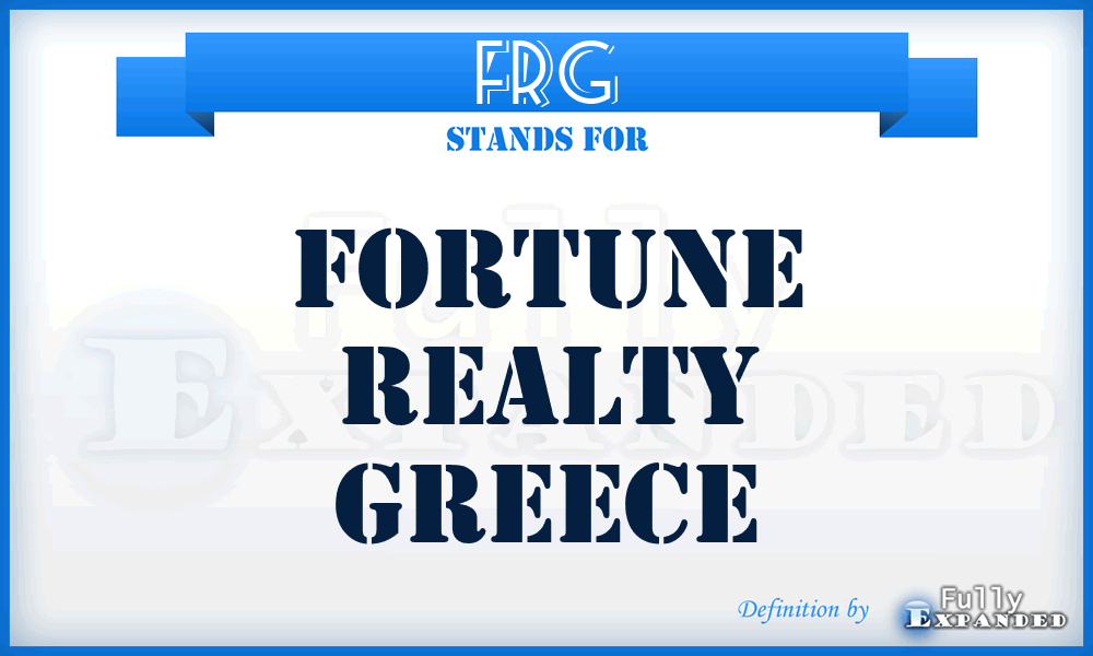 FRG - Fortune Realty Greece