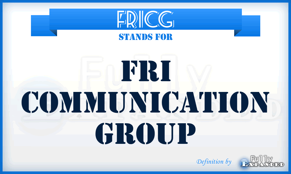 FRICG - FRI Communication Group