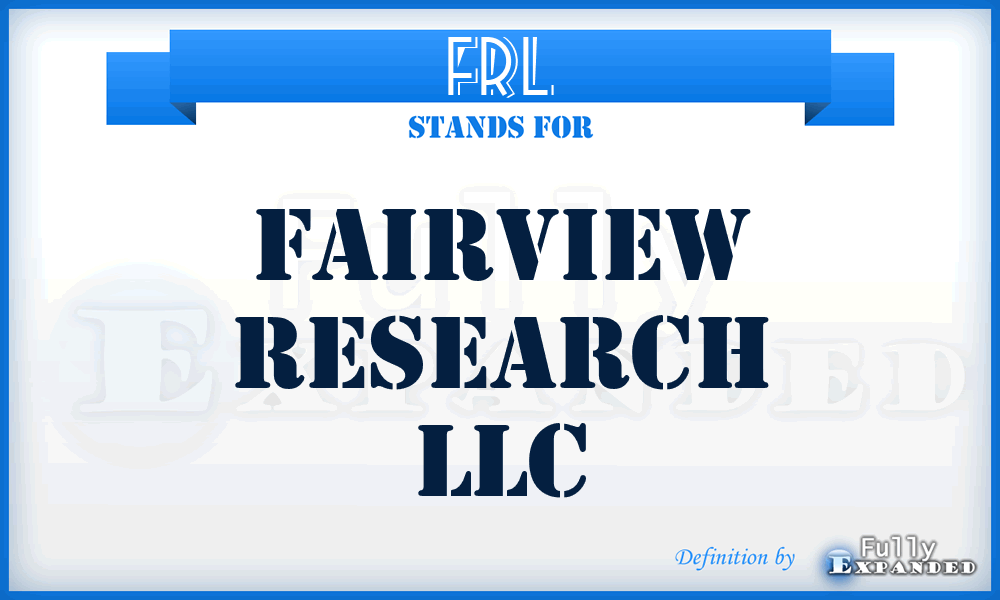 FRL - Fairview Research LLC