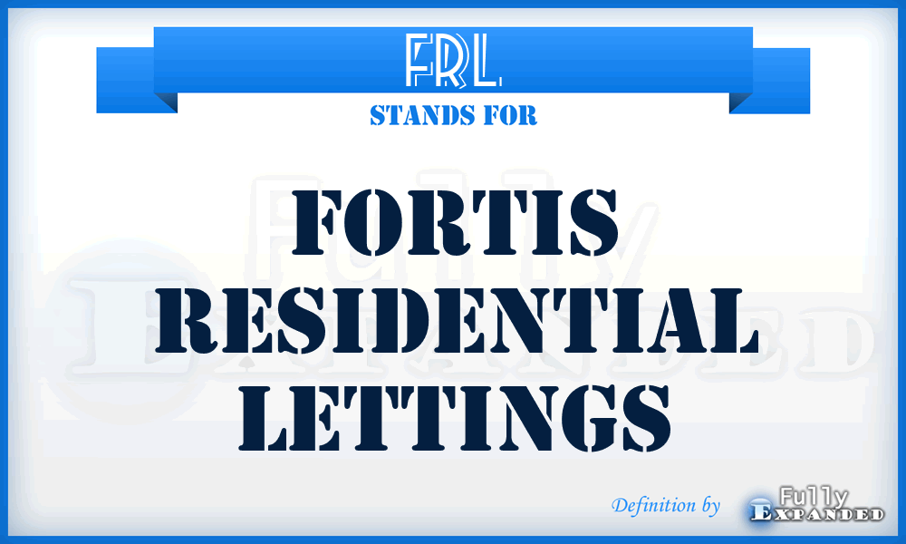 FRL - Fortis Residential Lettings