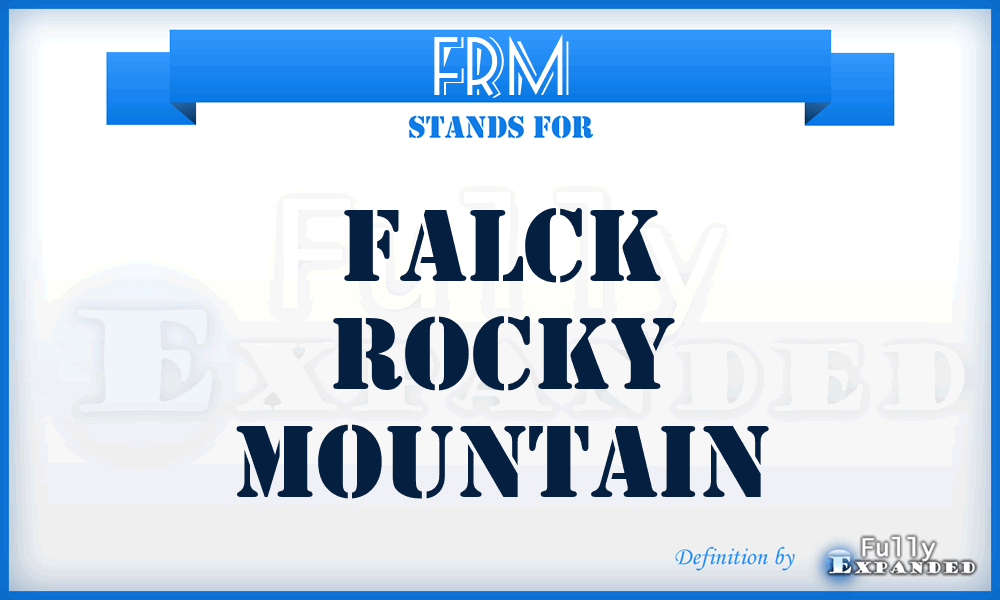 FRM - Falck Rocky Mountain