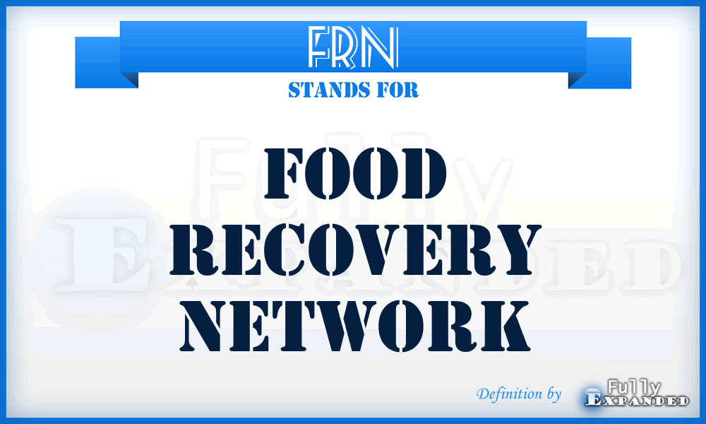 FRN - Food Recovery Network