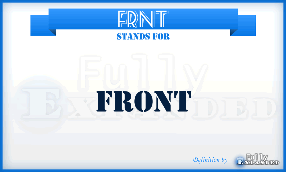 FRNT - Front