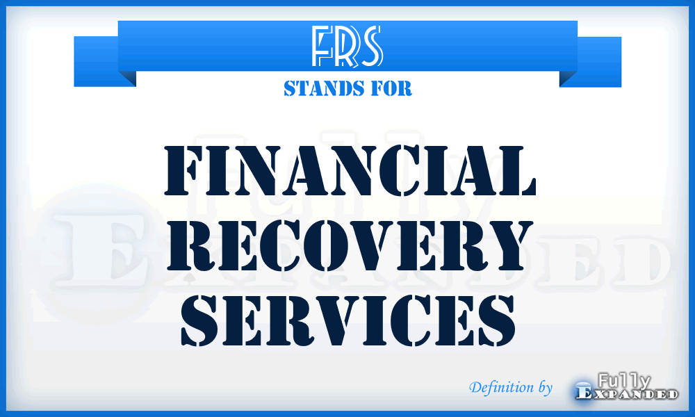 FRS - Financial Recovery Services