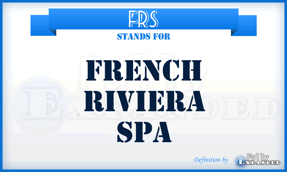 FRS - French Riviera Spa