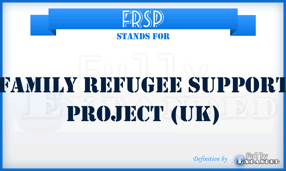 FRSP - Family Refugee Support Project (UK)