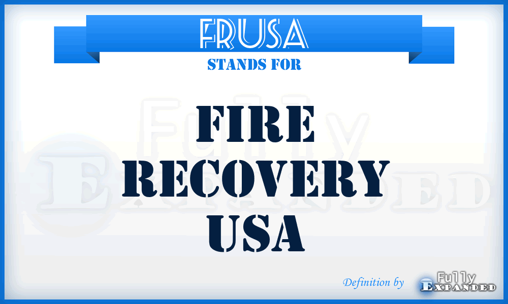 FRUSA - Fire Recovery USA