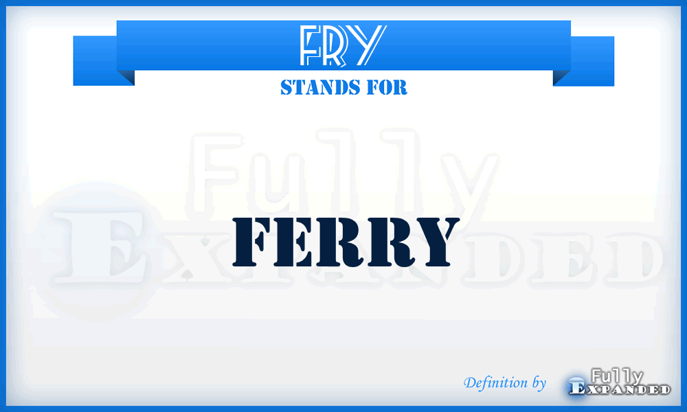 FRY - Ferry