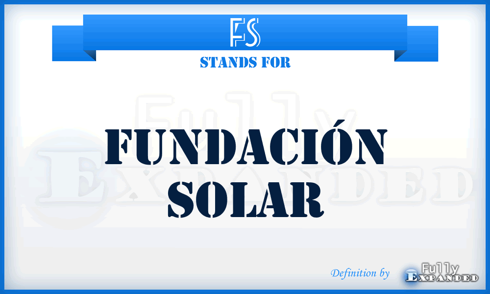 FS - Fundación Solar