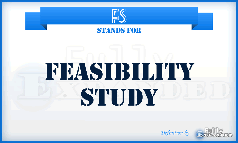 FS - feasibility study