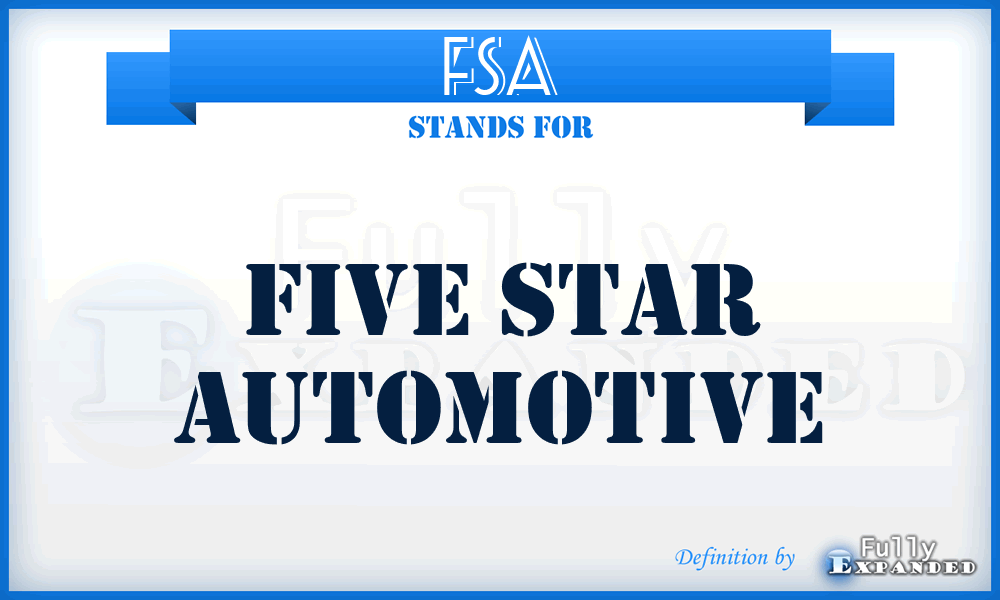 FSA - Five Star Automotive