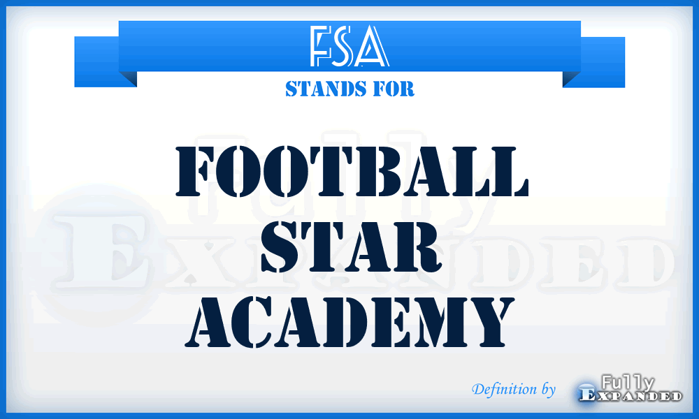 FSA - Football Star Academy