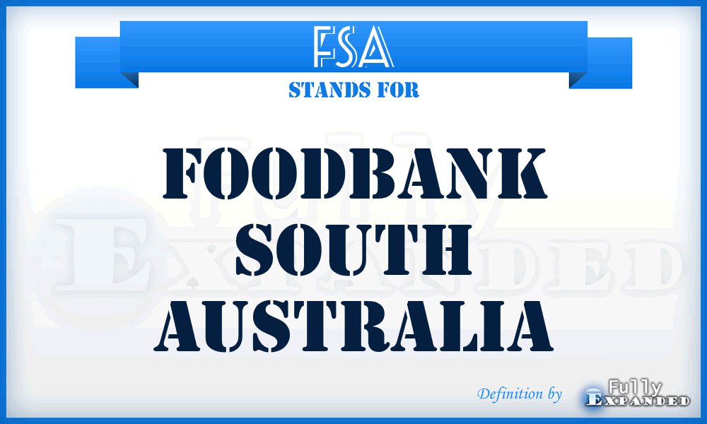 FSA - Foodbank South Australia