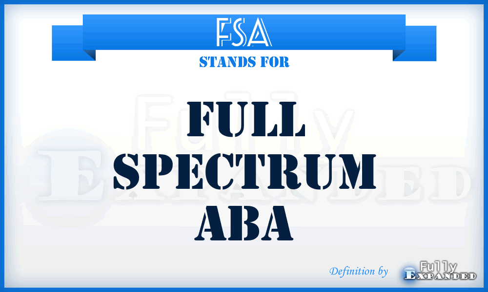 FSA - Full Spectrum Aba