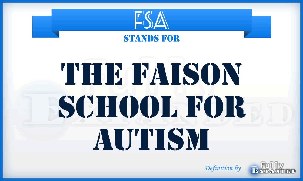 FSA - The Faison School for Autism