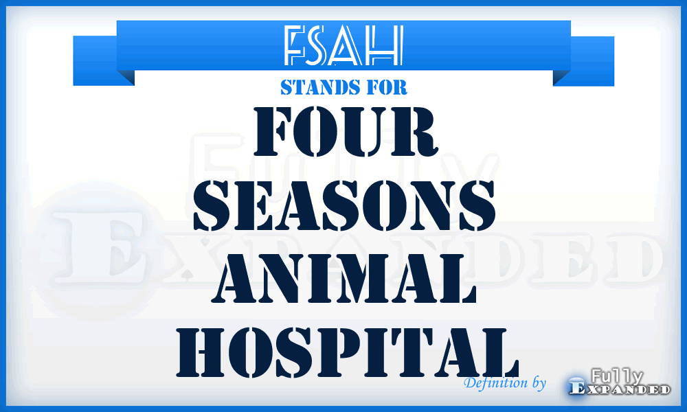 FSAH - Four Seasons Animal Hospital