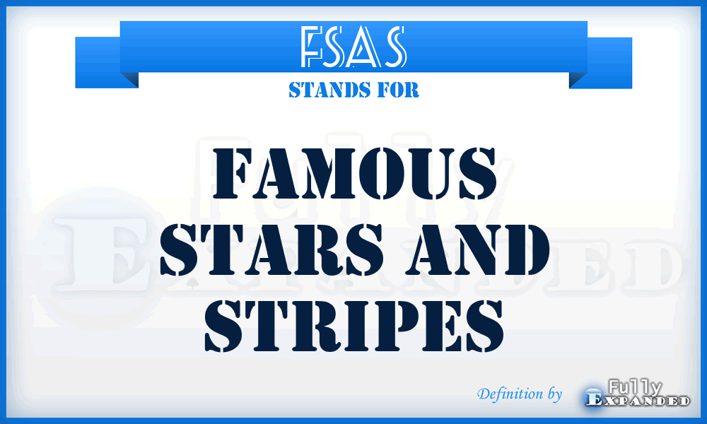 FSAS - Famous Stars And Stripes