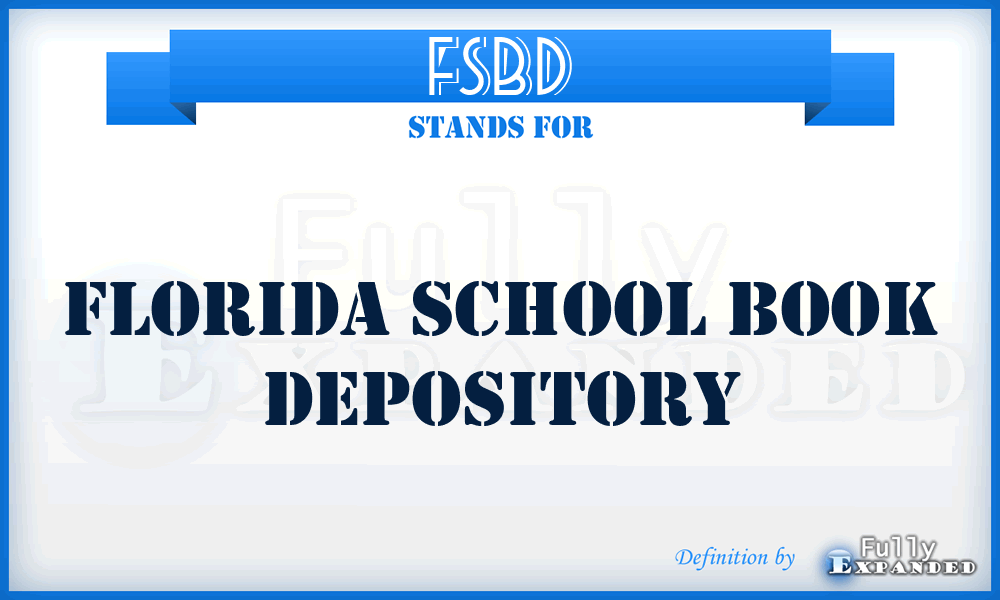 FSBD - Florida School Book Depository